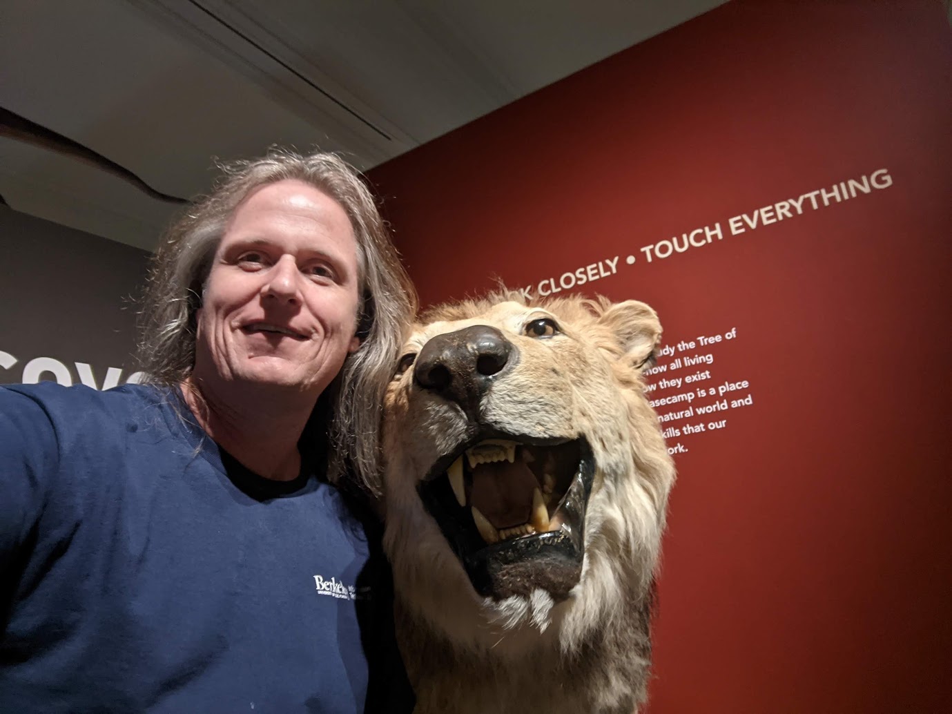 David Turner with lion