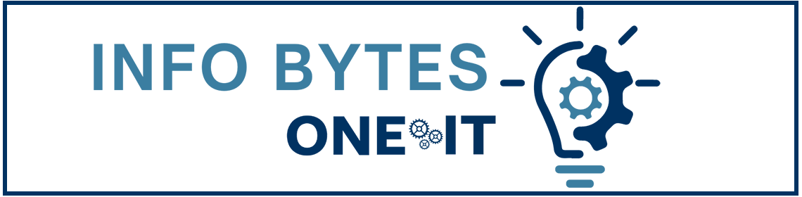 Info Bytes Logo showing title and light bulb
