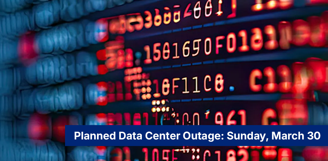 stock circuits and letters Planned Data Center Outage: Sunday, March 30