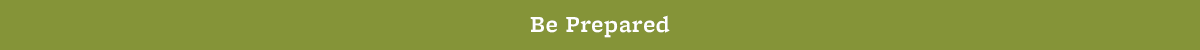 Be Prepared green header