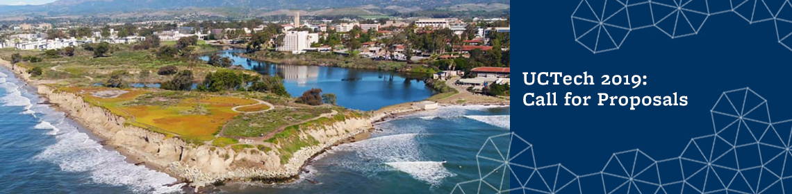 aerial photo of UC Santa Barbara, host for UCTech conference 2019