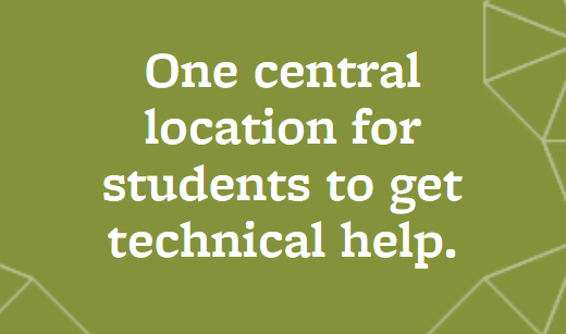  one central location for students to get technical help