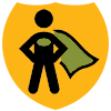 Tell Our Story super hero icon