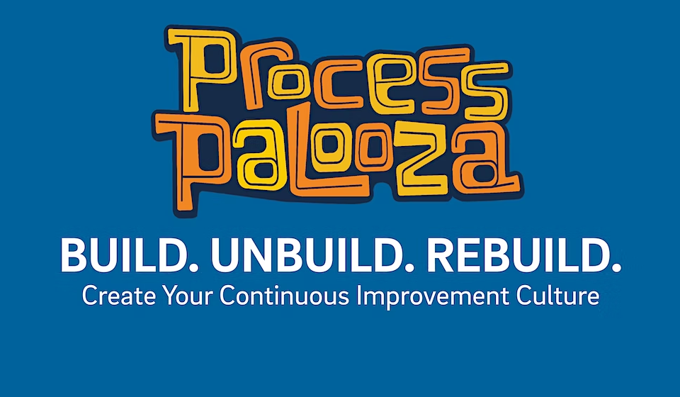 Procees Palooza, build, unbuild, rebuild. create your continous improvement culture