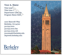 image of UCSF business cards