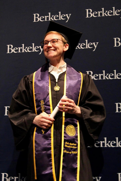 FInley Golightly graduates from UC Berkeley