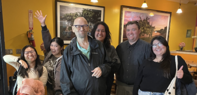 Xiao Ye, second from the left, poses with her UC Berkeley colleagues