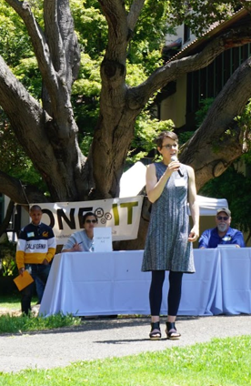UC  Berkeley CIO Tracy Shinn at the 2025 One IT Picnic